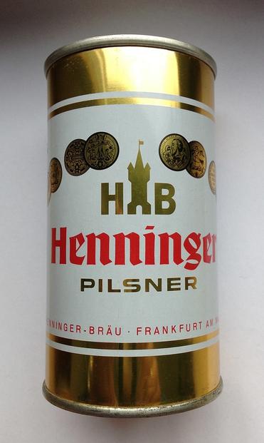 Eine historische Büchse Henninger Pilsner