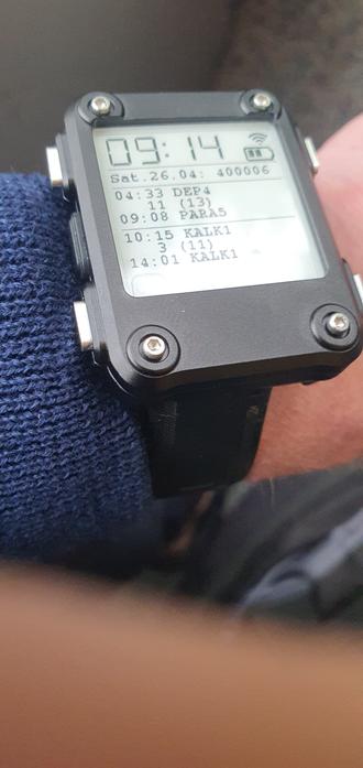 Mein Dienstplan heute. Ausfahrt DEP4 4:33 (als erstes Fahrzeug)