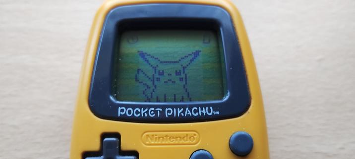 Pikachu is now closer to the screen, Pocket Pikachu