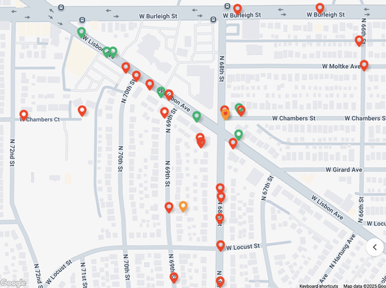 Map of potholes...