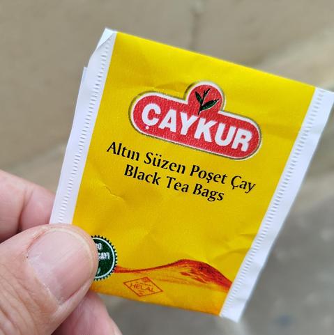 Eine Tee Verpackung.