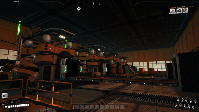 third floor with four constructors and even more conveyors