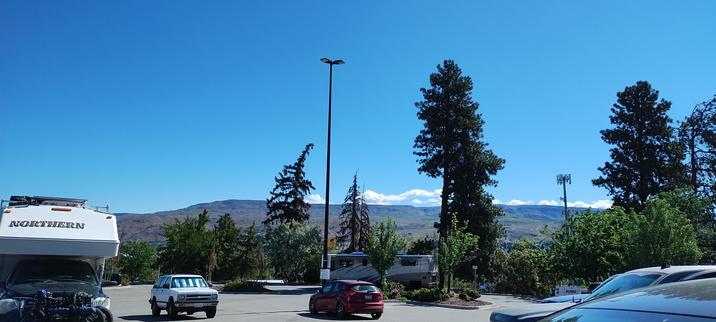 Scenic mountain/trees view from work location