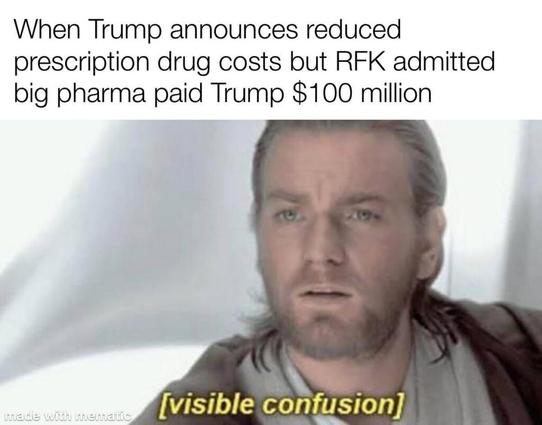 Trump big pharma meme