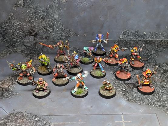 15 classic painted oldhammer miniatures