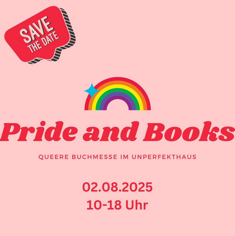 Ein Textbild mit einem Teil des Textes aus dem Tröt. Illustration: Ein Regenbogen mit einem Stern.