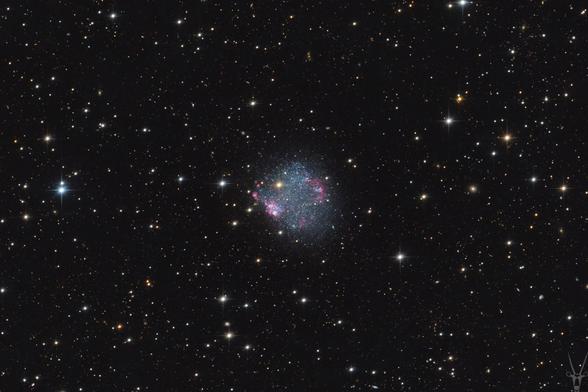 Portrait of irregular galaxy.