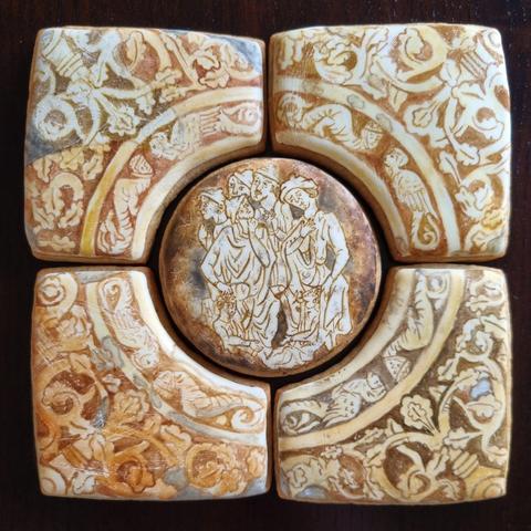 cookies that looks like antique pottery