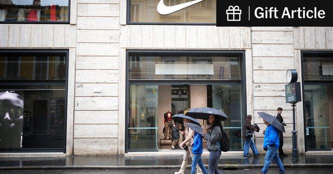 A Nike store in Rome. European consumers are starting to avoid U.S. products and services, according to a European Central Bank survey.
