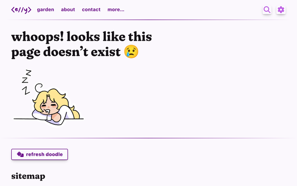 A background of curved purple lines with the text “{{ title }}” ontop, Elly's logo is in the bottom right corner.