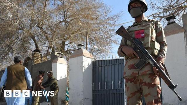 File photo of a Pakistani security personnel