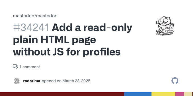 Pitch Given that you already support a RSS view of a user https://mastodon.social/@Mastodon.rss, which is basically HTML crammed into XML: <?xml version="1.0" encoding="UTF-8"?> <rss version="2.0" ...